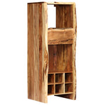 ZNTS Wine Rack Solid Acacia Wood Live Edges 40x40x110 cm 246130