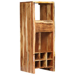 ZNTS Wine Rack Solid Acacia Wood Live Edges 40x40x110 cm 246130