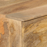 ZNTS Drawer Cabinet Solid Mango Wood 140x46x77 cm 246146