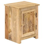 ZNTS Bedside Table Solid Mango Wood 40x30x50 cm 246151
