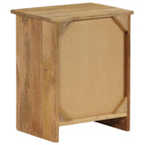 ZNTS Bedside Table Solid Mango Wood 40x30x50 cm 246151