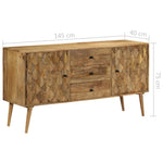 ZNTS Sideboard Solid Mango Wood 145x40x75 cm 246153