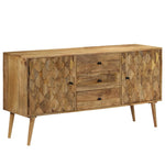 ZNTS Sideboard Solid Mango Wood 145x40x75 cm 246153