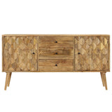 ZNTS Sideboard Solid Mango Wood 145x40x75 cm 246153