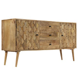 ZNTS Sideboard Solid Mango Wood 145x40x75 cm 246153