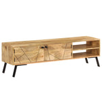 ZNTS TV Cabinet Solid Mango Wood 140x30x40 cm 246154