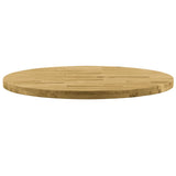 ZNTS Table Top Solid Oak Wood Round 44 mm 900 mm 245997