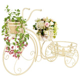 ZNTS Plant Stand Bicycle Shape Vintage Style Metal 245931