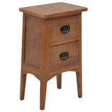 ZNTS Bedside Cabinet Solid Fir Wood 40x29x68 cm Brown 246123