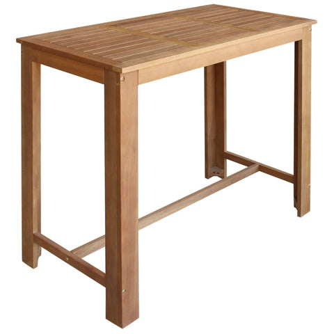 ZNTS Bar Table Solid Acacia Wood 120x60x105 cm 246664