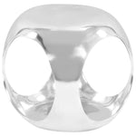 ZNTS Side Table Casted Aluminium 35x35x35 cm Silver 246515