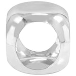 ZNTS Side Table Casted Aluminium 35x35x35 cm Silver 246515