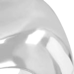 ZNTS Side Table Casted Aluminium 35x35x35 cm Silver 246515