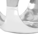ZNTS Side Table Casted Aluminium 35x35x35 cm Silver 246515