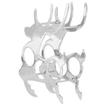 ZNTS Wine Rack Solid Aluminium 33x14x54 cm Silver 246520