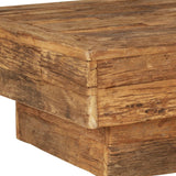 ZNTS Coffee Table Solid Reclaimed Wood 70x70x30 cm 246420