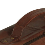 ZNTS Weekend Bag Real Leather Brown 133320
