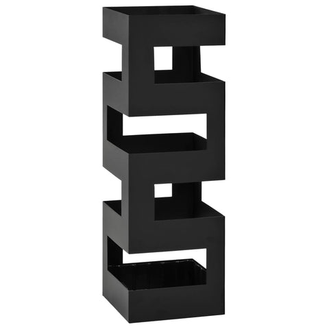 ZNTS Umbrella Stand Tetris Steel Black 246794