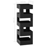 ZNTS Umbrella Stand Tetris Steel Black 246794