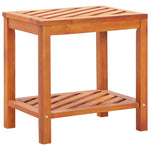 ZNTS Side Table Solid Acacia Wood 45x33x45 cm 44067
