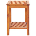 ZNTS Side Table Solid Acacia Wood 45x33x45 cm 44067
