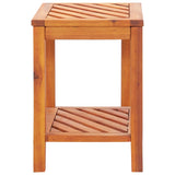 ZNTS Side Table Solid Acacia Wood 45x33x45 cm 44067