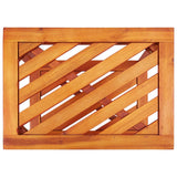 ZNTS Side Table Solid Acacia Wood 45x33x45 cm 44067