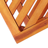 ZNTS Side Table Solid Acacia Wood 45x33x45 cm 44067