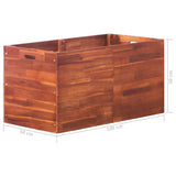 ZNTS Garden Raised Bed Acacia Wood 100x50x50 cm 44032