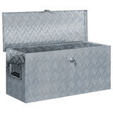 ZNTS Aluminium Box 80x30x35 cm Silver 142939