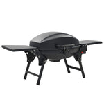 ZNTS Portable Gas BBQ Grill with Cooking Zone Black 44276