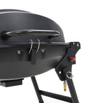 ZNTS Portable Gas BBQ Grill with Cooking Zone Black 44276