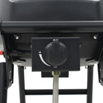 ZNTS Portable Gas BBQ Grill with Cooking Zone Black 44276