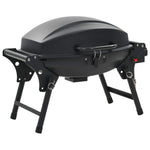 ZNTS Portable Gas BBQ Grill with Cooking Zone Black 44276