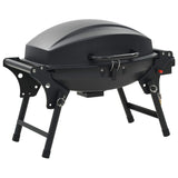 ZNTS Portable Gas BBQ Grill with Cooking Zone Black 44276