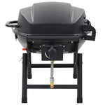 ZNTS Portable Gas BBQ Grill with Cooking Zone Black 44276