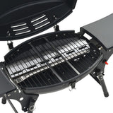 ZNTS Portable Gas BBQ Grill with Cooking Zone Black 44276