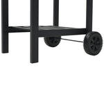 ZNTS Charcoal-Fueled BBQ Grill with Bottom Shelf Black 44280