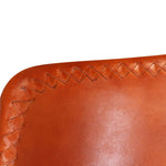 ZNTS Dining Chairs 4 pcs Brown Real Leather 275256