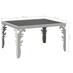 ZNTS Mirrored Coffee Table Stainless Steel and Glass 80x60x44 cm 246657
