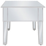 ZNTS Mirrored Coffee Table MDF and Glass 100x50x45 cm 246662