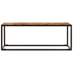 ZNTS Coffee Table 110x60x40 cm Solid Acacia Wood and Steel 246678