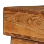 ZNTS Nightstand Solid Acacia Wood 40x35x49 cm 246695