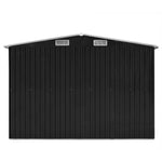 ZNTS Garden Shed 257x580x181 cm Metal Anthracite 143354
