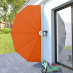 ZNTS Collapsible Terrace Side Awning Terracotta 200 cm 44580