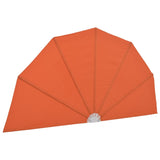 ZNTS Collapsible Terrace Side Awning Terracotta 200 cm 44580