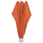 ZNTS Collapsible Terrace Side Awning Terracotta 200 cm 44580