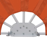 ZNTS Collapsible Terrace Side Awning Terracotta 200 cm 44580