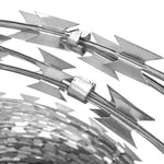 ZNTS Clipped Concertina NATO Razor Wire Galvanised Steel 300 m 143338