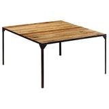 ZNTS Dining Table 140x140x76 cm Solid Mango Wood 246628